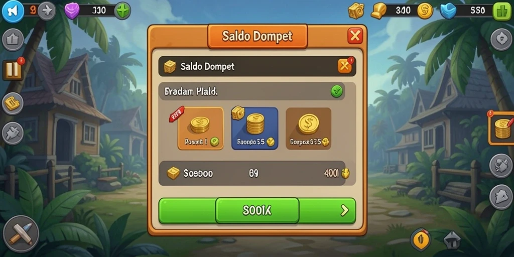 Tampilan layar awal RPGAME yang menawan.
